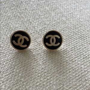 Chanel logo earrings